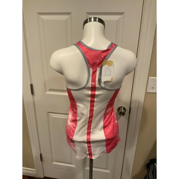 Nike Dri-Fit Pink & White Splatter Print Athletic Tank Top, Size XS - Picture 4 of 5